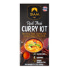 Siam Red Thai Curry Kit packaging with a bowl of curry on a white background